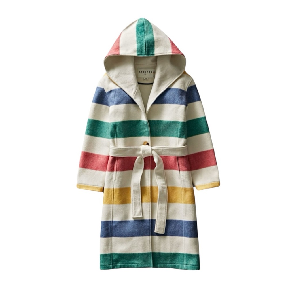 HBC Stripes Hudson’s Bay Company Blanket Coat - Picture 4 of 16